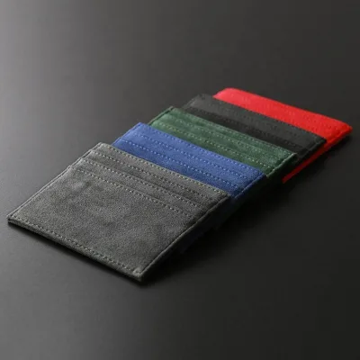 High Quality Credit ID Card Holder Deluxe Credit Card Case PU Leather Slim Card Holder Bestseller Casual Two Fold Hot Style