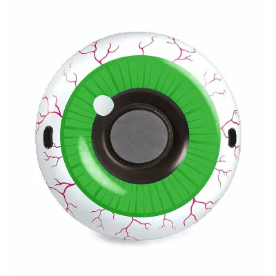 Waterhan High Quality Portable PVC Inflatable Eyeball Float 25cm Thick 130cm Wide Swimming Party Entertainment Toys Adult/Kid