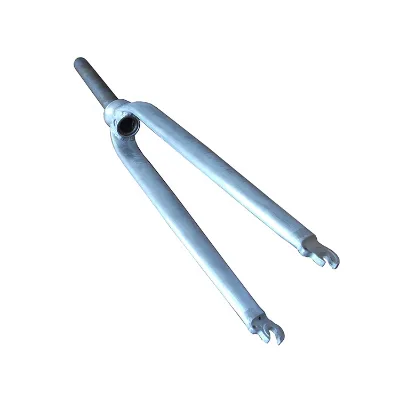 Alloy 6061 Bicycle Front Fork Titanium Finish Suspension Forks Disc Brake Fit 26 27.5 29 Inch Wheels