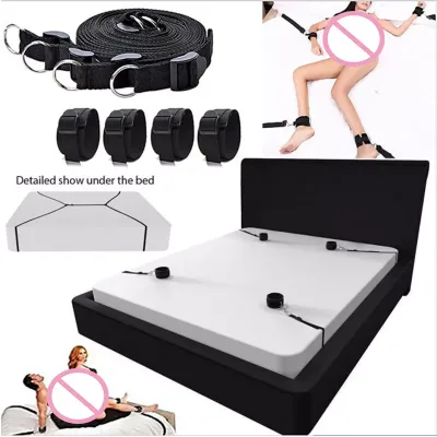 Harness BDSM Set Home Bedroom Restraints Bondage Belt Soft Plush Adjustable Strap Bondage Kit Adult Game Sexual Toys for Couples