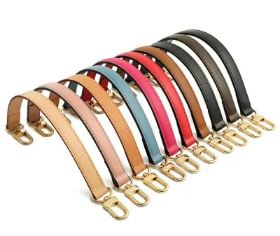 Real Leather Handle Shoulder Strap Luxury Replacement Leather Handbag Strap for Crossbody Bag