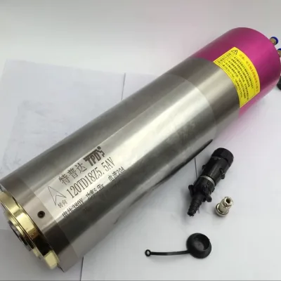 CNC Spindle 5.5KW 18000rpm 380V ATC Spindle Motor 120TD18Z5.5A Water Cooling with VFD Inverter for Engraving Machine