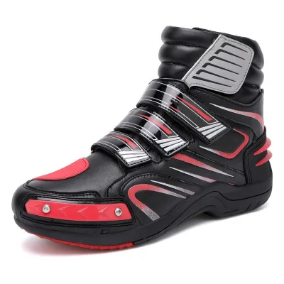 Men's and Women's High Visibility Short Off-Road Motorcycle Riding Boots Commuter Rally Racing Shoes with Travel Equipment