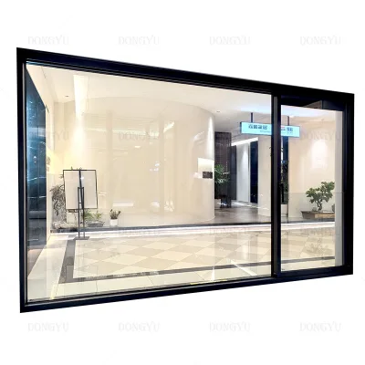 Big Door Fixed and Sliding Hurricane Proof Impact Resistance Double Glazed Sliding Doors Exterior Entry Aluminium Sliding Door