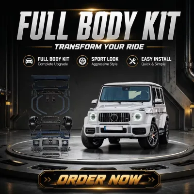 Old to New Conversion Body Kit for W463A W464 G-Class 2019-2024 Upgrade to 2025 W465 Style Auto Bumper Body Systems