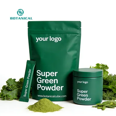 High Quality Super Greens Powder with Probiotics for Daily Wellness