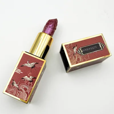 2026 Chinese-style Bestseller Long-lasting Moisturizing Lipsticknourishing Waterproof Sweat-proof Easy Apply Carved Velvet