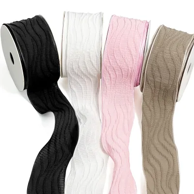 4cm Packing Ribbon Solid Colors Handmade Cake Bouquet Flower Gift Wrapping Ribbon Party Supplies