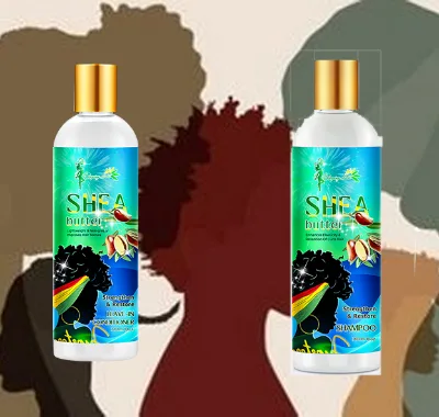 Organic Black Woman Hair Care Nourishing Curly Hair Shampoo Conditioer Tames Frizz