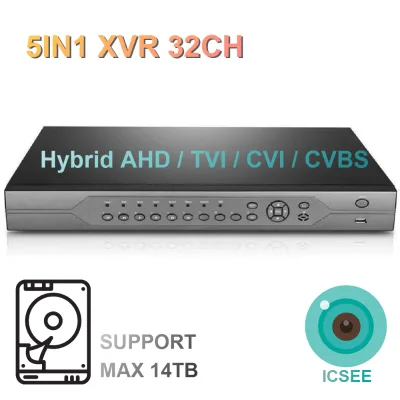32CH 1080N H.265 Two Sata XMeye Pro / ICSee DVR Security Camera DVR Security Camera XVR