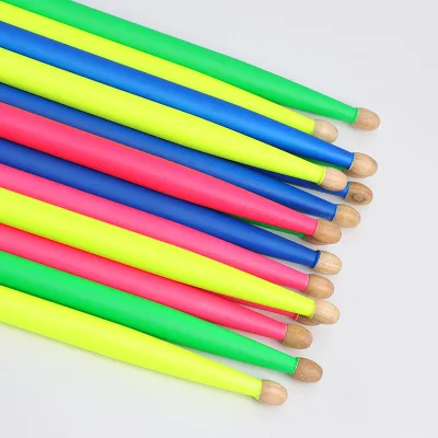 Export Factory Fluorescent Drumstick Bass Drum Reflective Drum Stick Luminous Drum Stick Fluorescent Green Drum Stick