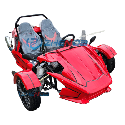Red Inverted Three-wheeled Multifunctional Inverted Three-wheeled Sports Car Gasoline Mini Sports Car