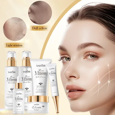 OEM Best Sales Organic Bee Venom Anti-Wrinkle Firming Skincare Set Wholesale Nourishing Hydrating Skin Care Set for Women