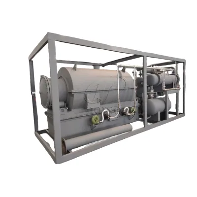Automatic Skid-Mounted Pyrolysis Unit Pump Combining Pyrolysis Condensation Flue Gas Scrubbing High Eco-Friendly 100kg-5t
