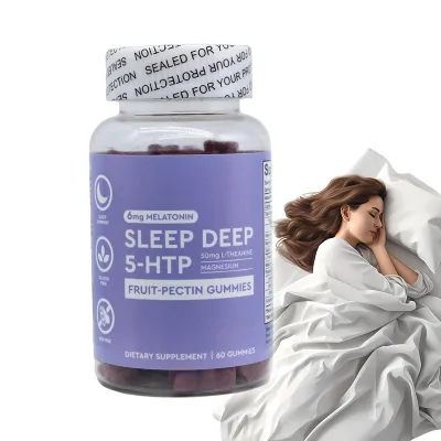 Private Label 6mg Organic Vegan Melatonin Gummies Sugar-Free Sleep Aids for Kids Deep Sleep Dosage Form Gummy Candy