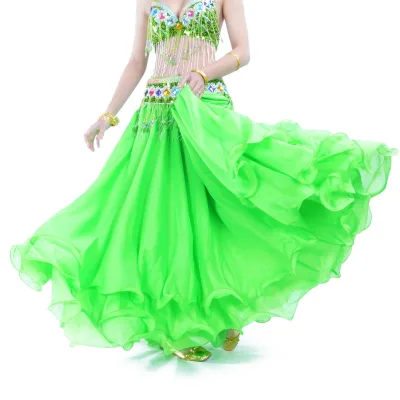 Clearing and Handling Inventory with Minor Defects Rolled Edge Large Swing Tutu Skirt Belly Dance Performance Skirt for Adult