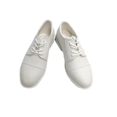 Ceremonial Shoes China XinXing Leather Training White Full Grain Leather Rubber Sole Boots