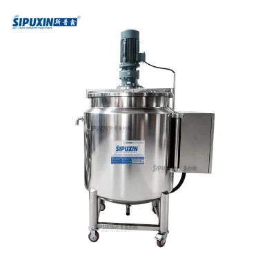 Hot Sale 500L High Quality Stainless Steel Mixing tank with Movable Caster for Shampoo/lotion/hand Wash Production