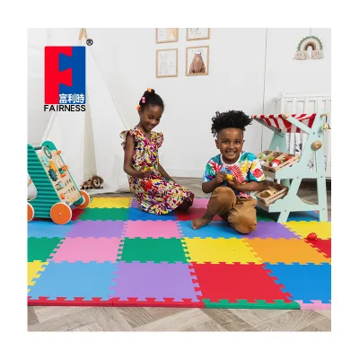Fairness Manufacturer Factory Eco-Friendly Toddlers Non-Toxic Filled Color Play Mat Child Development Made EVA Puzzle Mat