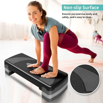 Factory Wholesale Baopeng Brand PP Plastic Custom Logo Home Gym Exercise Fitness Workout Adjustable Board Stepper Step Platform