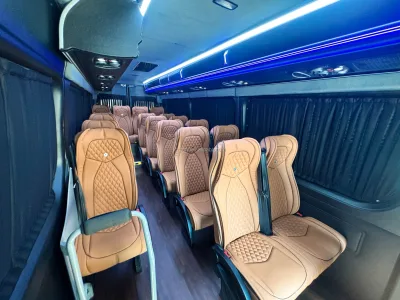 Original Perfect Fit Full Leather Sprinter Seat Set Ergonomic Reclining Van Interior Replacement Luxury Sprinter Car Seat