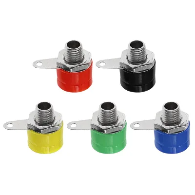 JIALUN 4mm Banana Plug Lantern Type Test Connector Four Leaf Spring Banana Terminal for Electrical Testing