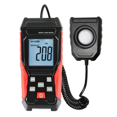 Lux Meter Light Tester Sensor Digital Luxmeter Photometer Luminometer Footcandle Illuminance Tester