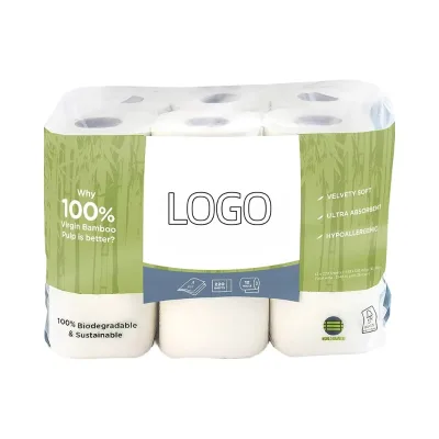 FREE SAMPLE for for Certified 100% Biodegradable Bamboo Pulp 3-Ply Eco-friendly Toilet Paper 12-Roll Sustainable Renewable Pack