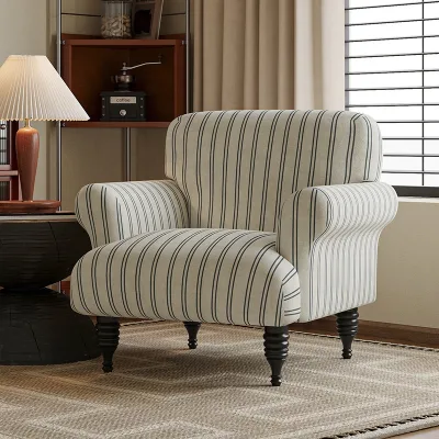 French Wabi-Sabi Style Tiger Designer Single Sofa Chair for Leisure Home Small Apartment or Living Room Homestay Furniture