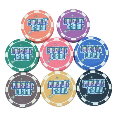 39mm Pureplay Ceramic Casino Poker Chips Set Golf Ball Chips 10g High Quality 43 45 46 50 52mm Diameter Also Can Prdouce