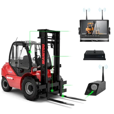 Wireless CCD Forklift Rear Camera with 360° Coverage & Anti-Collision Warning System Waterproof Night View 1-Year Warranty