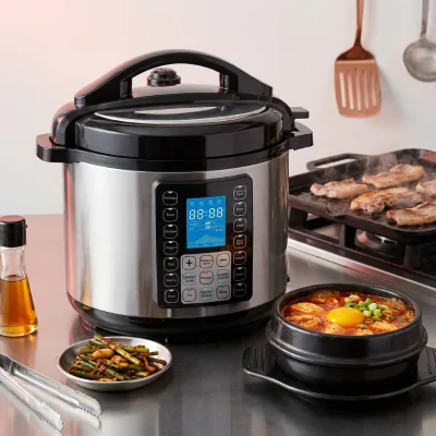 Electric Pressure Cooker 6L 8L 10L 12L 14 in 1 Digital Display Multifunctional Stainless Steel Home Kitchen Use KC04008