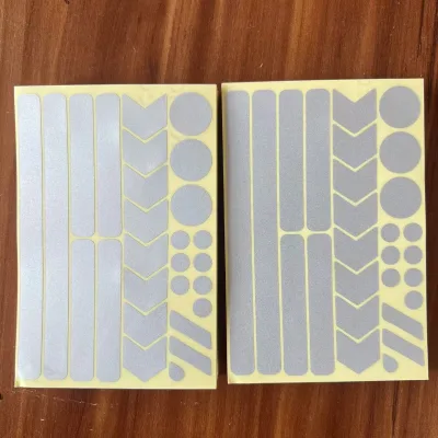 Multi Shapes Kit Waterproof Driveway Reflectors Reflective Decals Stickers for Helmet Bicycle Motorcycle Wheelchairs Vehicle