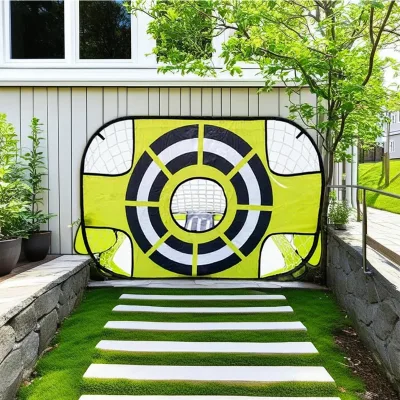 Lightweight Pop up Football Goal 2 in 1 Shooting Target Soccer Net With Storage Carry Bag