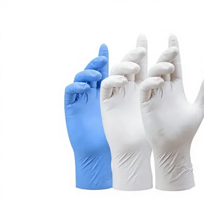 Disposable Nitrile and PVC Gloves Black White Blue Plum Purple 9-Inch Length Form-Fitting for Chefs Made in China