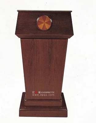 Wooden Podium Speech Desk Public Area Furniture