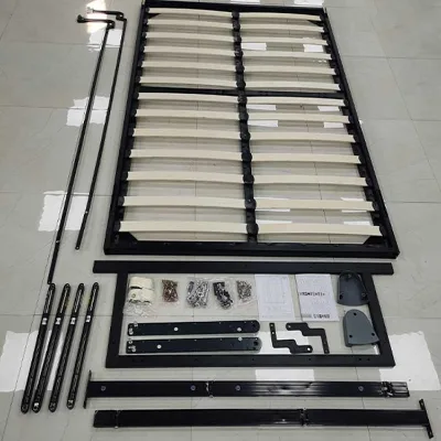 Sofa Bed Mechanism Functional Hidden Space Minimalist Desgin Invisible Folding Bedroom Furniture Iron Wall Bed with Sofa