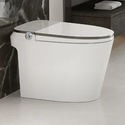 Wholesale Smart Bidet Toilet Heated Seat Automatic Flush Dryer Night Light Elongated Bowl Ceramic Wc Intelligent Toilet