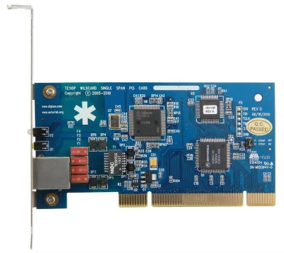 IIT TE110P VOIP Adapter Single T1/E1/J1 PCI Interface ISDN PRI Card Compatible for Open Source IP PBX