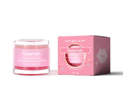 OEM Private Label Moisturizing Lip Care Kit Vegan Organic Lightening Lip Exfoliating Scrub Pink Sugar Lip Scrub and Balm Set