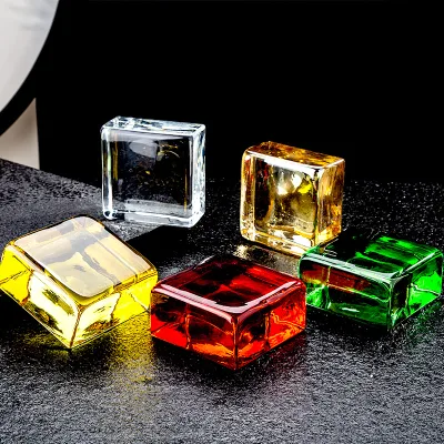 Hot Sell Building Factory Price Direct Sales Multiple Sizes Glass Block Solid Hot Melt Multicolour Clear Crystal Brick