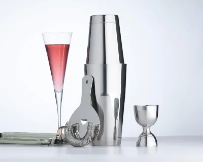 Direct High Quality Bar Tools Stainless Steel Single Serve Boston Cocktail Shaker Glass Suppliers