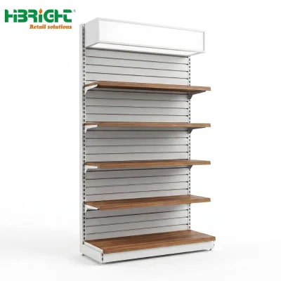 Stable Style Metal Supermarket Shelf Technical Drawing Provided Store Shelving for Community Store