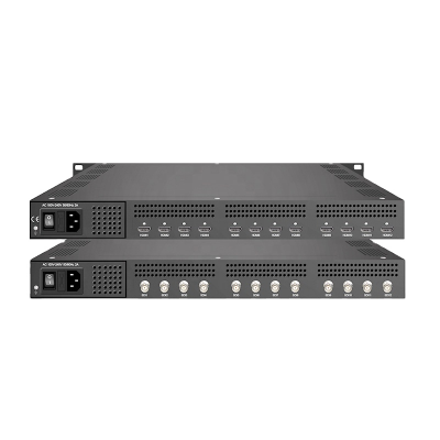 12 in 1 Hd H.265 Encoder Low Bitrate Video and Audio Compression Transmit for IPTV Conference Remote Education