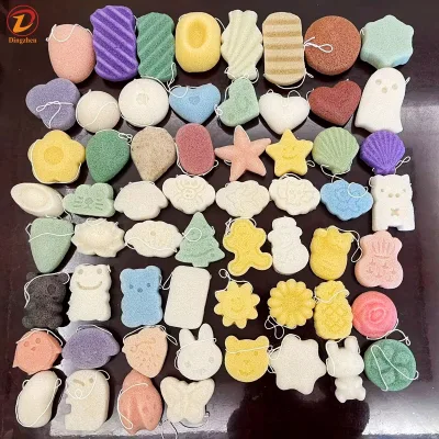 Different Shape 100% Natural Vegan Facial Skincare & Body Konjac Sponges Gentle for All Skin Types