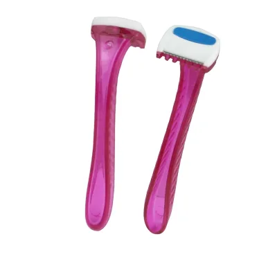 Women Bikini Razor With Moisturizing Lubricant Strip Single Stainless Steel Blade Disposable