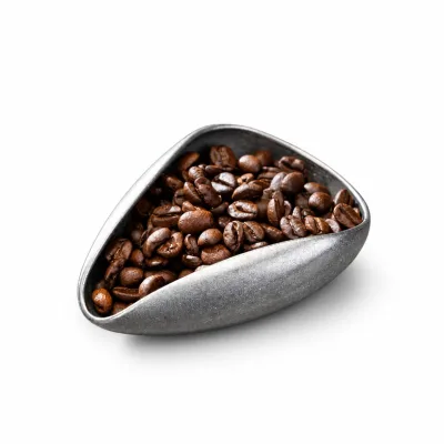 Stainless Steel Coffee Bean Dosing Tray Distressed Finish One Piece Formed Barista Espresso Weighing Bean Tray