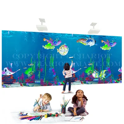 Sketch Aquarium Magic Kids AR Interactive Drawing Wall 3D Interactive Painting Wall Projection System