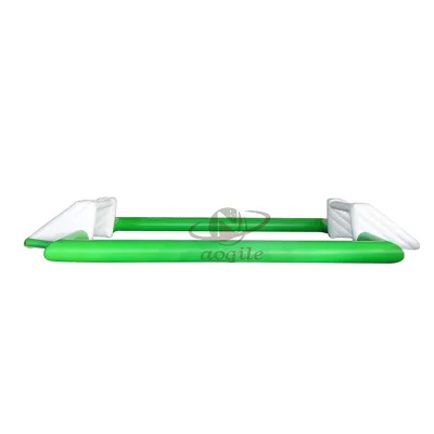 Hot Sale Floating Inflatable Soccer Field Polo Goal Commercial PVC Material CE Certified Custom Color Water Football Pitch Arena