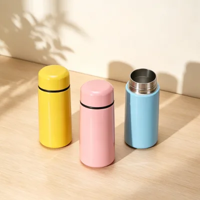 160ml Portable Pocket Thermos Cup Stainless Steel Outdoor Camping Water Bottle Insulated Thermos Flask Water Tea Coffee Cup